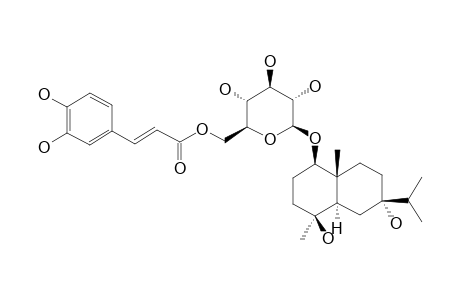 DRACUNCULIFOSIDE-M;1-BETA-[[6-O-(E)-CAFFEOYL]-BETA-D-GLUCOPYRANOSYL]-OXY-4-BETA,7-ALPHA-DIHYDROXY-EUDESMANE