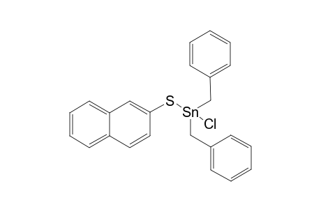 dibenzylchloro(naphthalen-2-ylthio)stannane