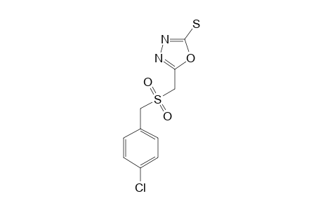 5-[(4-CHLOROPHENYL)-METHANESULFONYLMETHYL]-[1,3,4]-OXADIAZOLE-2-THIOL