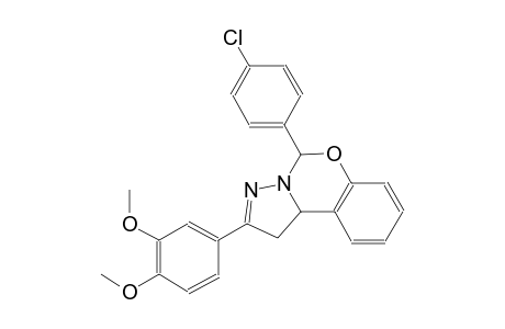 5-(4-chlorophenyl)-2-(3,4-dimethoxyphenyl)-1,10b-dihydropyrazolo[1,5-c][1,3]benzoxazine