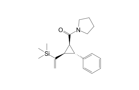 trans-2-Phenyl-cis-3-((trimethylsilyl)vinyl)-1-((1-pyrrolidinyl)carbonyl)cyclopropane