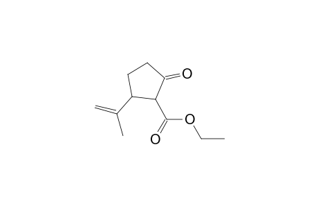 2-(1-Methylethenyl)-5-oxo-1-cyclopentanecarboxylic acid ethyl ester