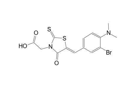 {(5Z)-5-[3-bromo-4-(dimethylamino)benzylidene]-4-oxo-2-thioxo-1,3-thiazolidin-3-yl}acetic acid