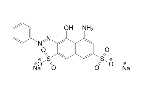 2,7-Naphthalenedisulfonic acid, 5-amino-4-hydroxy-3-(phenylazo)-, disodium salt