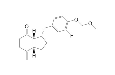 (3S*,3aR*,7aS*)-3-[3-Fluoro-4-(methoxymethoxy)benzyl]-7-methyleneoctahydro-4H-inden-4-one