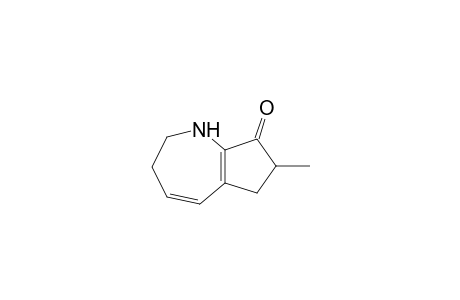7-Methyl-2,3,6,7-tetrahydrocyclopent(b)azepine-8(1H)-one