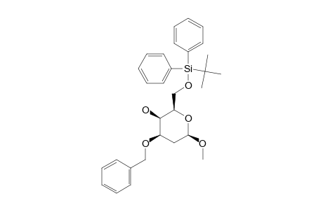 METHYL-3-O-BENZYL-6-O-TERT.-BUTYLDIPHENYLSILYL-2-DEOXY-BETA-D-LYXO-HEXOPYRANOSIDE