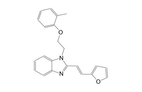 2-{2-[(E)-2-(2-furyl)ethenyl]-1H-benzimidazol-1-yl}ethyl 2-methylphenyl ether