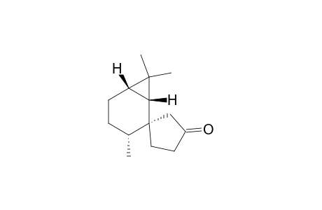 Spiro[bicyclo[4.1.0]heptane-2,1'-cyclopentan]-3'-one, 3,7,7-trimethyl-, [1R-(1.alpha.,2.beta.,3.beta.,6.alpha.)]-