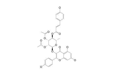 KAEMPFEROL-3-(2,3-DIACETOXY-4-PARA-COUMAROYL)-RHAMNOSIDE