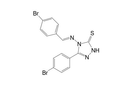 4-(4-Bromo-benzylideneamino)-5-(4-bromophenyl)-2H-1,2,4-triazole-3(4H)-thione