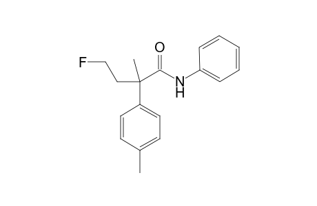 4-Fluoro-2-methyl-N-phenyl-2-(p-tolyl)butanamide