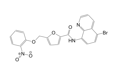 N-(5-bromo-8-quinolinyl)-5-[(2-nitrophenoxy)methyl]-2-furamide