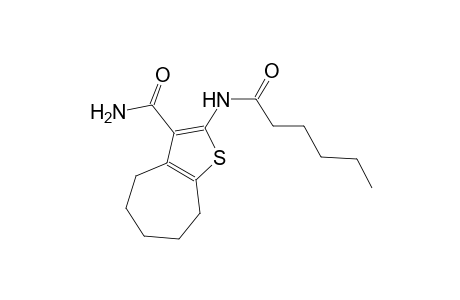 2-(hexanoylamino)-5,6,7,8-tetrahydro-4H-cyclohepta[b]thiophene-3-carboxamide