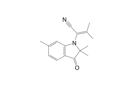 2-(2,3-Dihydro-3-oxo-2,2,6-trimethyl-1H-indole-1-yl)-3-methylbut-2-enenitrile