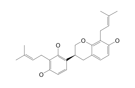 TENUIFOLIN-B;8,3'-DIPRENYL-7,2',4'-TRIHYDROXYISOFLAVAN