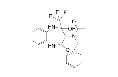 2-Hydroxy-2-trifluoromethyl-3-(N-benzyl-N-acetylamido)-1,5-benzodiazepine-4-one