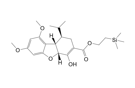 [(Trimethylsilyl)ethyl] (1R,4aR,9bS)-1,2,4a,9b-tetrahydro-4-hydroxy-1-(1'-methylethyl)-7,9-dimethoxy-dibenzofuran-3-carboxylate