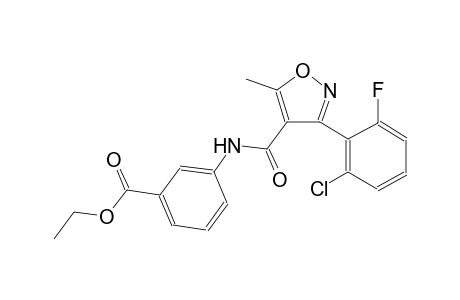ethyl 3-({[3-(2-chloro-6-fluorophenyl)-5-methyl-4-isoxazolyl]carbonyl}amino)benzoate