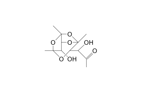 10-(1-Hydroxy-2-oxo-propyl)-1,3,5-trimethyl-2,4,6,9-tetraoxa-tricyclo(3.3.2.0/3,7/)decan-8-ol