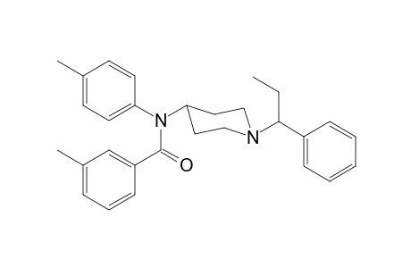 N-4-Methylphenyl-N-[1-(1-phenylpropyl)piperidin-4-yl]-3-methylbenzamide