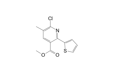 6-chloro-5-methyl-2-(2-thienyl)nicotinic acid methyl ester