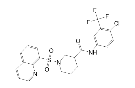 3-piperidinecarboxamide, N-[4-chloro-3-(trifluoromethyl)phenyl]-1-(8-quinolinylsulfonyl)-