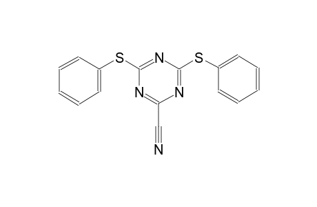 1,3,5-Triazine-2-carbonitrile, 4,6-di(phenylthio)-