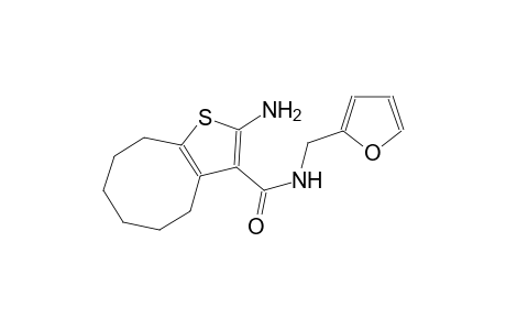 2-amino-N-(2-furylmethyl)-4,5,6,7,8,9-hexahydrocycloocta[b]thiophene-3-carboxamide