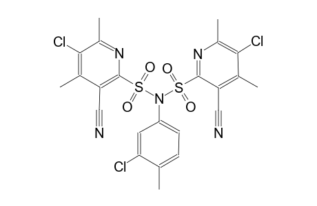 2-pyridinesulfonamide, 5-chloro-N-[(5-chloro-3-cyano-4,6-dimethyl-2-pyridinyl)sulfonyl]-N-(3-chloro-4-methylphenyl)-3-cyano-4,6-dimethyl-
