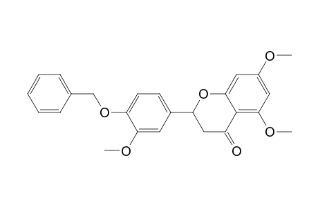 4H-1-Benzopyran-4-one, 2,3-dihydro-5,7-dimethoxy-2-[3-methoxy-4-(phenylmethoxy)phenyl]-