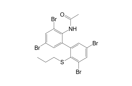 N-[2,4-dibromo-6-(3,5-dibromo-2-propylsulfanyl-phenyl)phenyl]acetamide