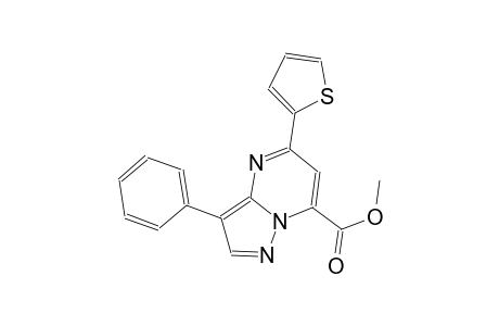 pyrazolo[1,5-a]pyrimidine-7-carboxylic acid, 3-phenyl-5-(2-thienyl)-, methyl ester