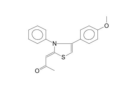 2-acetonylidene-3-phenyl-4-(4-methoxyphenyl)-2,3-dihydro-1,3-thiazole