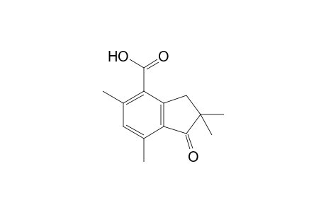1-oxo-2,2,5,7-tetramethyl-4-indancarboxylic acid