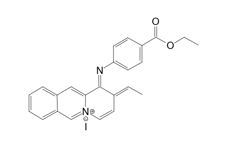 11-(Ethoxycarbonyl)-7,8-dihydro-9-methylbenzo[b]isoquino[2,3-h]-91,70-naphthyridinium iodide