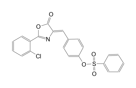 4-[(Z)-(2-(2-chlorophenyl)-5-oxo-1,3-oxazol-4(5H)-ylidene)methyl]phenyl benzenesulfonate