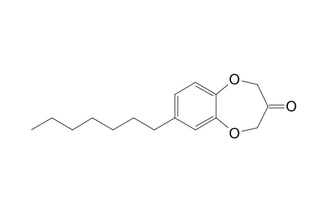 7-Heptyl-1,5-benzodioxepin-3-one