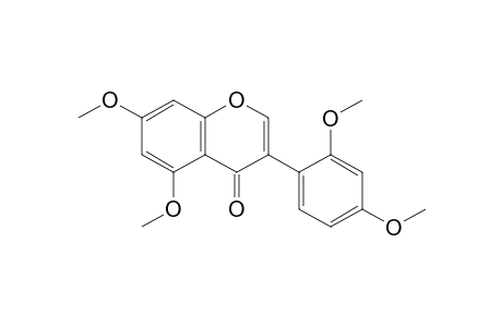 3-(2,4-dimethoxyphenyl)-5,7-dimethoxy-1-benzopyran-4-one