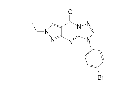 2-Ethyl-8-(4-bromophenyl)pyrazol[3,4-d][1,2,4]8H-triazolo[2,3-a]-4H-pyrimidin-4-one