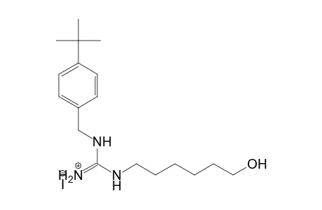 Guanidine, N-[[4-(1,1-dimethylethyl)phenyl]methyl]-N'-(6-hydroxyhexyl)-, monohydriodide