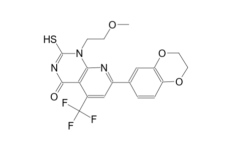 pyrido[2,3-d]pyrimidin-4(1H)-one, 7-(2,3-dihydro-1,4-benzodioxin-6-yl)-2-mercapto-1-(2-methoxyethyl)-5-(trifluoromethyl)-