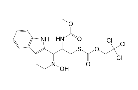 1-[1-(N-(methoxycarbonyl)amino)-2-(2,2,2-trichloroethoxycarbonylthio)-ethyl]-2-hydroxy-1,2,3,4-tetrahydro-.beta.-carboline