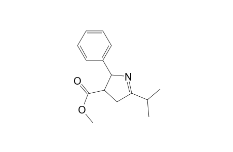 2-(1-Methylethyl)-5-phenyl-4-(methoxycarbonyl)-1-pyrroline