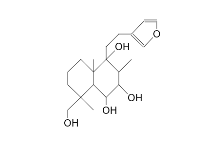 15,16-Epoxy-6b,7b,9a,19-tetrahydroxy-labda-13(16),14-dien-7-one