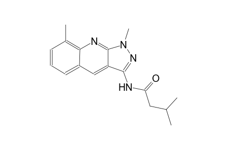 N-(1,8-dimethyl-1H-pyrazolo[3,4-b]quinolin-3-yl)-3-methylbutanamide