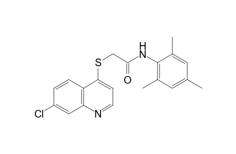 Acetamide, 2-[(7-chloro-4-quinolinyl)thio]-N-(2,4,6-trimethylphenyl)-