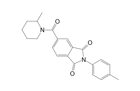 2-(4-Methylphenyl)-5-(2-methylpiperidin-1-yl)carbonyl-isoindole-1,3-dione