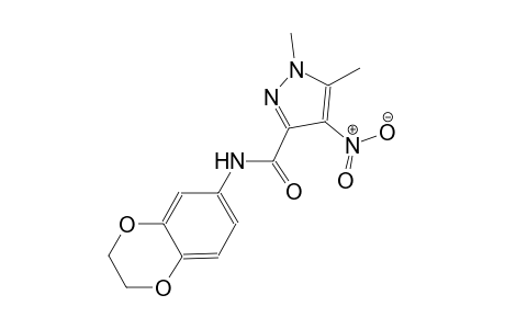 N-(2,3-dihydro-1,4-benzodioxin-6-yl)-1,5-dimethyl-4-nitro-1H-pyrazole-3-carboxamide