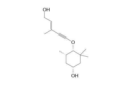 (1S,4R,6S)-1[(E)-5-hydroxy-3-methylpent-3-en-1-ynyl)-2,2,6-trimethylcyclohexane-1,4-diol